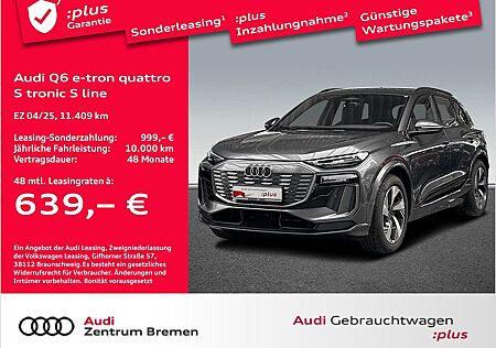 Audi Q6 e-tron Q6 e tron quattro S tronic S line UPE90 NAVI PDC