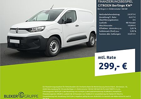 Citroën Berlingo KW L1+ Elektromotor 100 kW