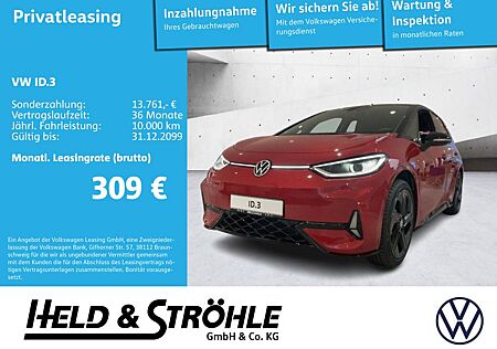 VW ID.3 Volkswagen GTX 210 kW MATRIX NAV KAM PARKASSIST SHZ