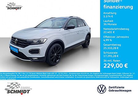 VW T-Roc Volkswagen 2.0 TSI Sport 4Motion Black Style eSD 19"