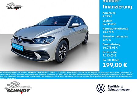 VW Polo Volkswagen VI 1.0 MPI Move SHZ KLIMA GRA LED PDC