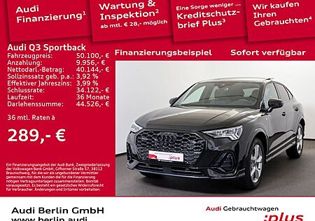 Audi Q3 Sportback S line 40 TFSI qu. S tr. AHK MATRIX