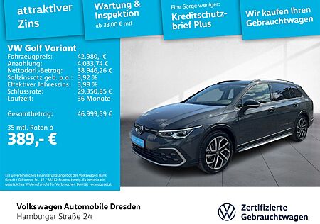 VW Golf Volkswagen VIII Variant Alltrack 2.0 TDI 4M DSG STHZG
