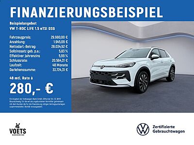 Volkswagen T-ROC LIFE 1.5 eTSI DSG LED+NAVI+KAMERA+ACC+PDC