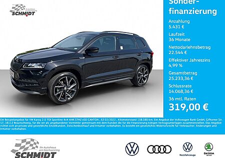 Skoda Karoq 2.0 TDI Sportline 4x4 AHK STHZ eSD CANTON