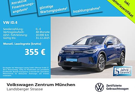 VW ID.4 Volkswagen Pro Wärmepumpe ACC CCS IQ.Light Navi Harman