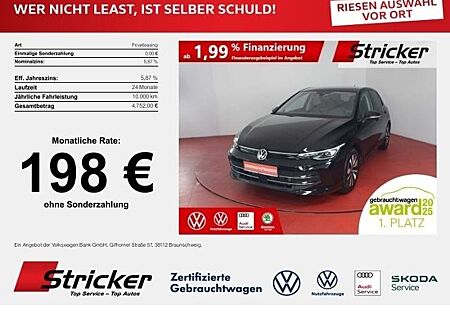 VW Golf Volkswagen GOAL 1.5TSI 198,-ohne Anzahlung AHK Sitzhei