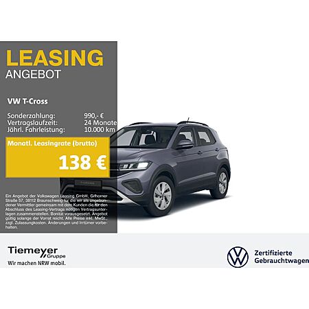 VW T-Cross leasen