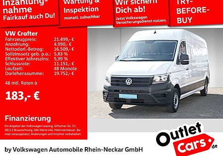 VW Crafter Volkswagen Kasten 35 2.0 TDI LR Hochdach FWD Klima