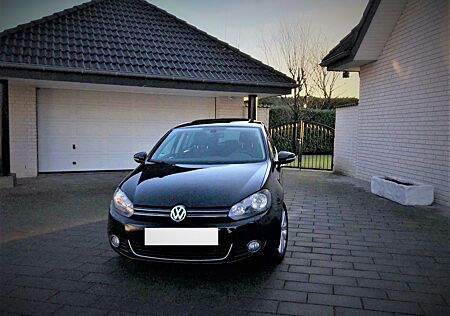 VW Golf Volkswagen VI 1.2 TSI Style Schwarz Schiebedach AHK 17