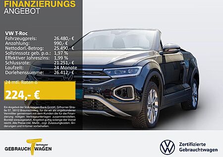 VW T-Roc Volkswagen Cabrio 1.0 TSI STYLE NAVI LED+ KAMERA VIRT