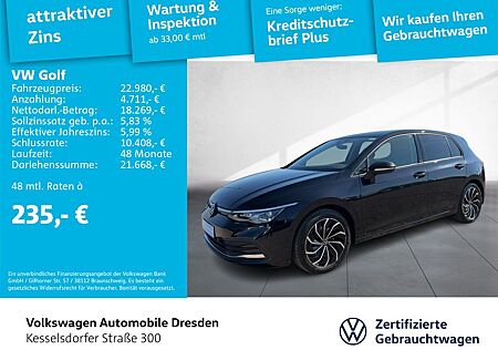 VW Golf Volkswagen VIII 1.5 TSI Active AHZV Kamera Navi LED