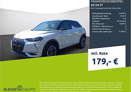 DS Automobiles DS3 Crossback PureTech 130 So Chic