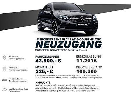 Mercedes-Benz GLC 43 AMG GLC 43 4MATIC COUPE/4M/NIGHT/AIRM/RÜCKF/MEMORY
