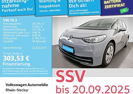 VW ID.3 Volkswagen Pro Performance Navi LED PDC uvm