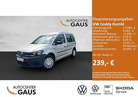 VW Caddy Volkswagen Kombi 5-Sitzer 2,0 l 75 kW TDI EU6 SCR Blu