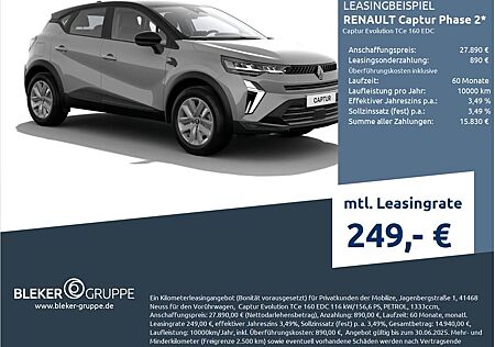 Renault Captur Phase 2 Evolution TCe 160 EDC