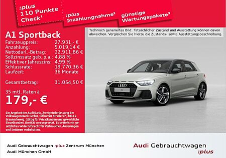 Audi A1 Sportback 30 TFSI S tronic advanced Virtual/L