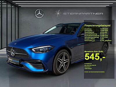 Mercedes-Benz C 300 de 4M T AMG+NIGHT+PANO+AHK+360°+MEMORY
