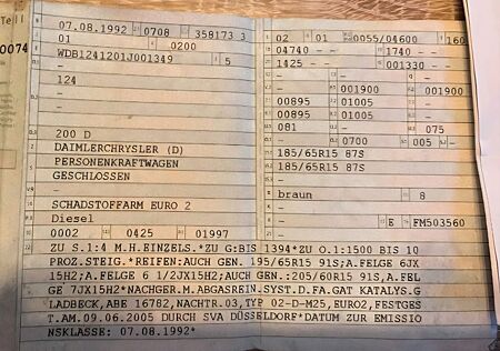 Mercedes-Benz 200 W124 Diesel mit Klimaanlage