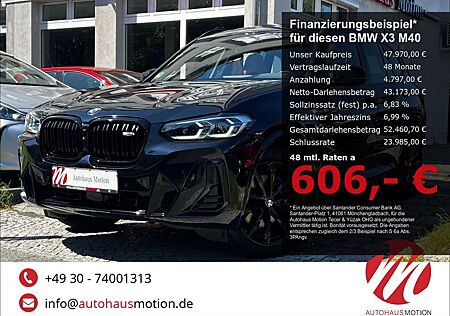 BMW X3 M40 d Mild-Hybrid Laser Pano HUD 360° H/K Mem