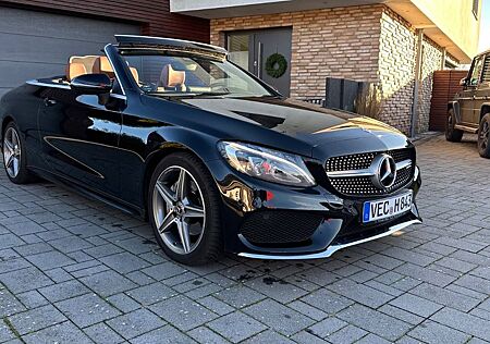 Mercedes-Benz C 220 d, AMG, Leder braun, TÜV + Service neu