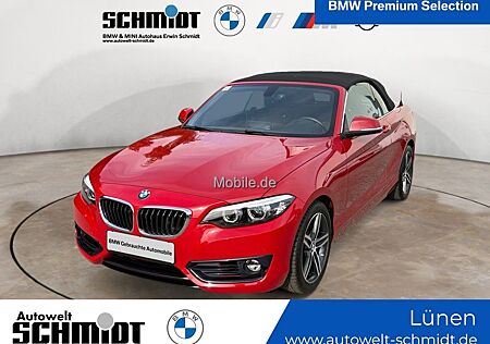 BMW 218i Cabrio Sport Line + 2Jahre-BPS.-GARANTIE