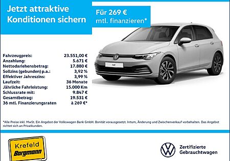 VW Golf Volkswagen VIII 1.5 eTSI Active AHK LED ACC NAVI SHZ