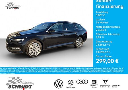 Skoda Superb Combi 2.0 TDI Style AHK NAVI MATRIX