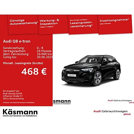 Audi Q8 e-tron leasen