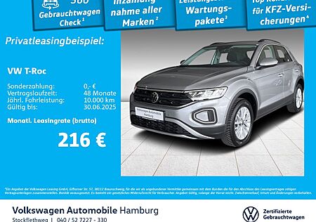 VW T-Roc Volkswagen 1.0 TSI Life Sitzhzg Navi Kamera CarPlay