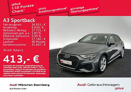 Audi A3 Sportback 40 TFSI e S tronic 2x S line AHK/Na