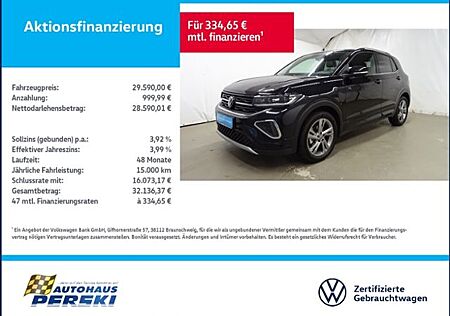 VW T-Cross Volkswagen 1.5 TSI R-Line DSG KLIMA, NAVI, LED, AHK