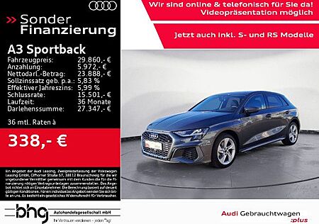 Audi A3 Sportback 40TFSI e S tronic S line e-tron Nav