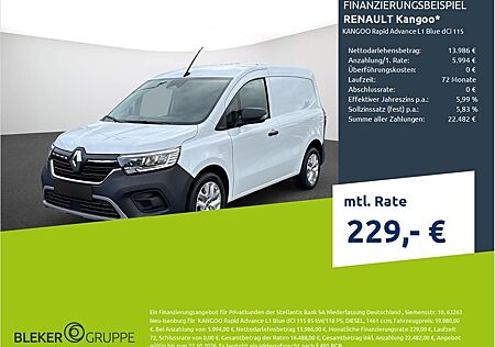 Renault Kangoo gebraucht kaufen Renault Kangoo Rapid Advance L1 Blue dCi 115