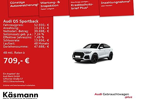 Audi Q5 Sportback S line 40TDI qu MATRIX B&O PANO AHK