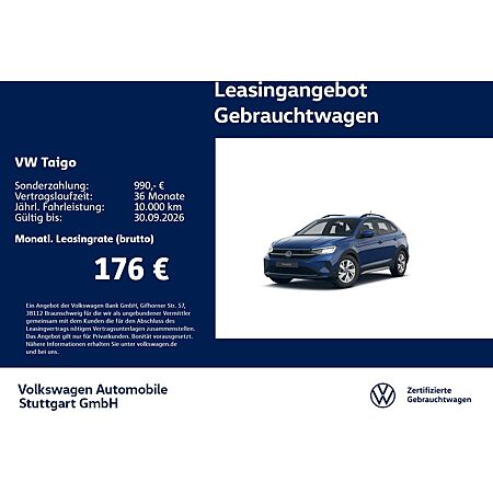 VW Taigo leasen