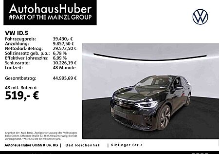 VW ID.5 Volkswagen GTX 4Motion AHK Pano WäPu Navi SHZ Kamera