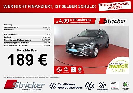 VW T-Roc Volkswagen Life 1.0TSI 189,-ohne Anzahlung Navi App-