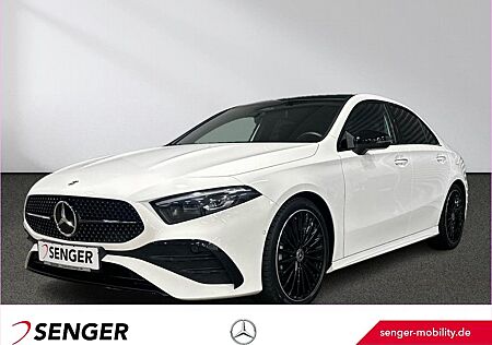 Mercedes-Benz A 200 gebraucht kaufen Mercedes-Benz A 200 Limousine AMG Line Night Panorama 19Zoll