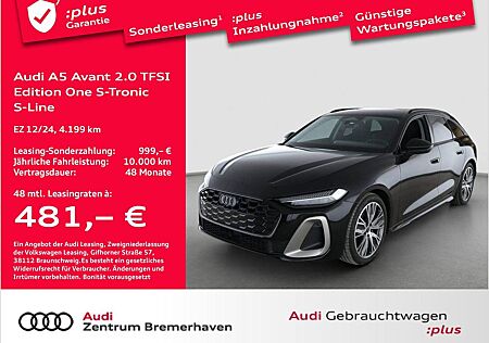 Audi A5 AVANT 2.0 TFSI EDITION ONE S-TRON. S-LINE AHK