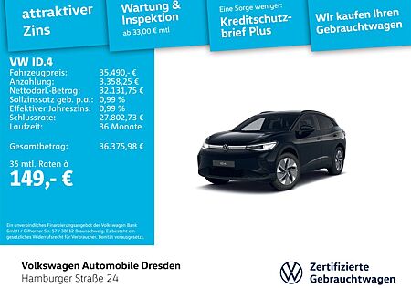 VW ID.4 Volkswagen Pure IQ.LIGHT KAM MASSAGE KESSY WÄRMEPUMPE