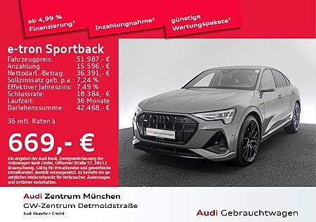 Audi e-tron Sportback 55 qu. S line black Pano/Virtua