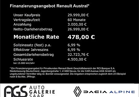 Renault Austral Techno Esprit Alpine130 Navi Digitales