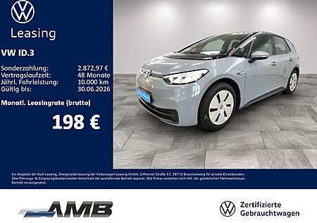 VW ID.3 Volkswagen Pure AHK/LED/ACC/Navi/Sitzhzg/Lederlenkrad