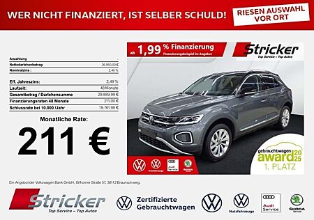 VW T-Roc Volkswagen Style 1.5TSI DSG 211,-ohne Anzahlung Navi