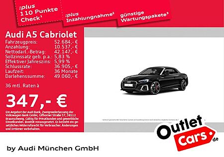 Audi A5 Cabriolet 45 TFSI qu. S tronic S line Matrix