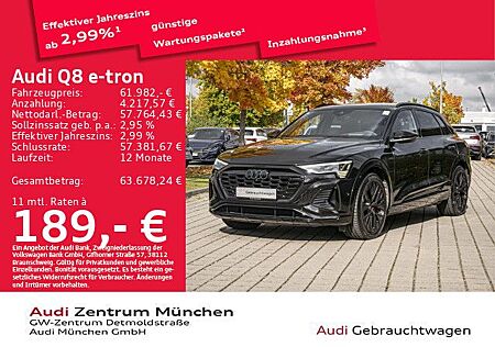 Audi Q8 e-tron gebraucht kaufen Audi Q8 e-tron 55 qu. S line Edition AHK/Pano/DigiMat