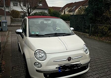 Fiat 500C Perlmutt / Rot / Leder / Cabrio