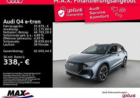 Audi Q4 e-tron gebraucht kaufen Audi Q4 e-tron 55 QUATT S LINE MATRIX+AHK+AR HUD+KAM+